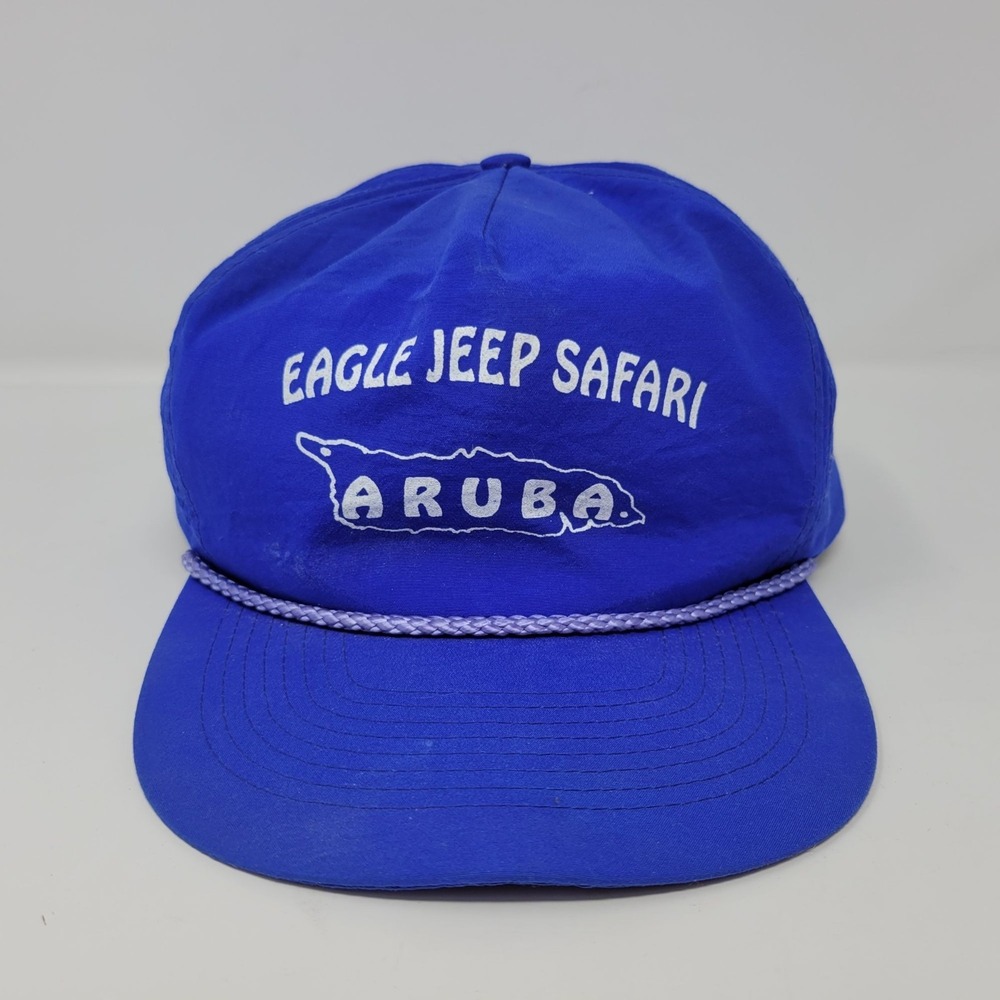 Vintage Eagle Jeep Safari Aruba Cobra‎ Cap Blue Snapback